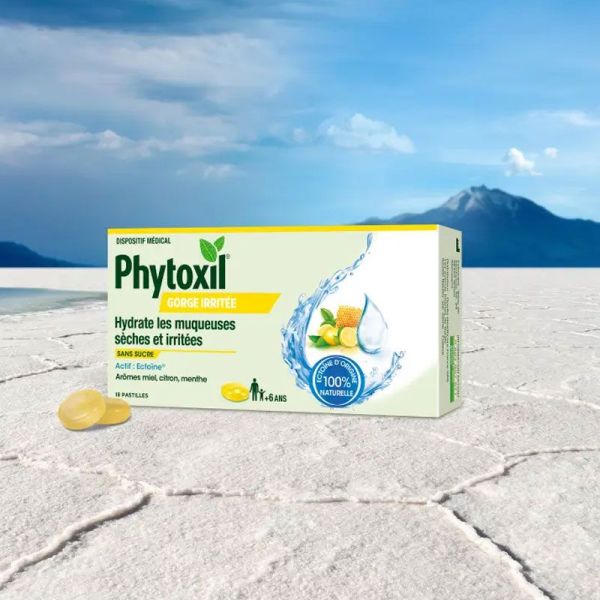 Phytoxil Pastille Gorge Irritée sans sucre arôme Miel-Citron-Menthe (x16)