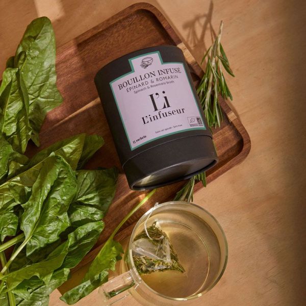L'infuseur Bouillon Infusé Bio Epinard & Romarin (15 sachets)
