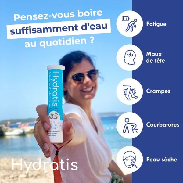 Hydratis Pastilles Electrolytes Hydratantes saveur Pomme Cannelle - Chaud (x20)