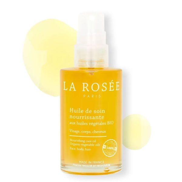 La Rosée Huile de soin nourrissante aux huiles végétales bio visage, corps & cheveux (100 ml)