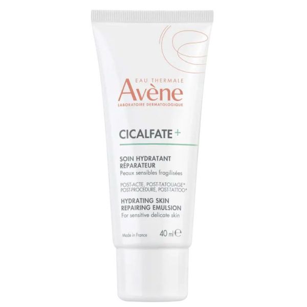 Avene Cicalfate+ Soin hydratant réparateur post-acte, post-tatouage (40 ml)