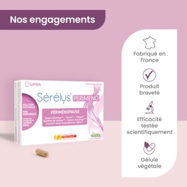 Sérélys Perimeno périménopause solution naturelle (30 gélules)