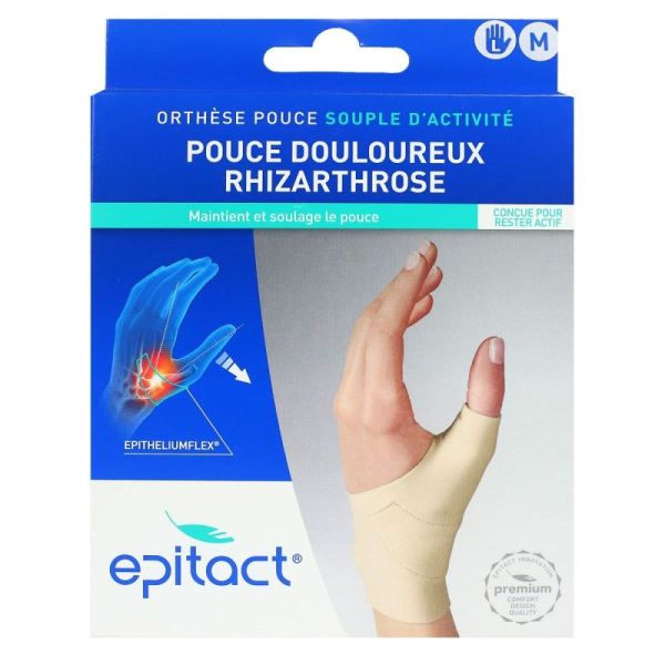 Epitact Orthèse de Pouce Souple Gauche (Taille M)