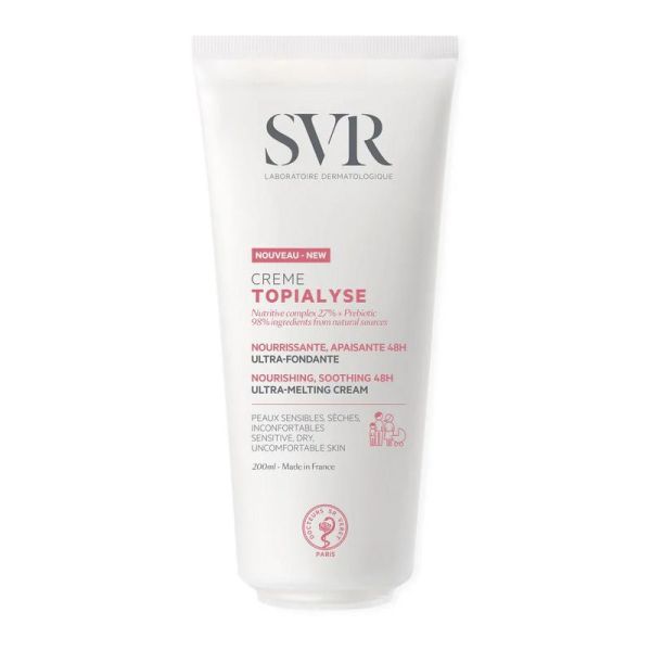 SVR Crème Topialyse nourrissante, apaisante 48h 200Ml