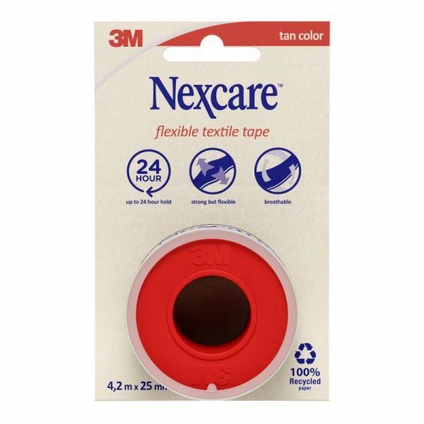 3M Nexcare Pansement souple textile 4,2 m x 25 mm (1x)