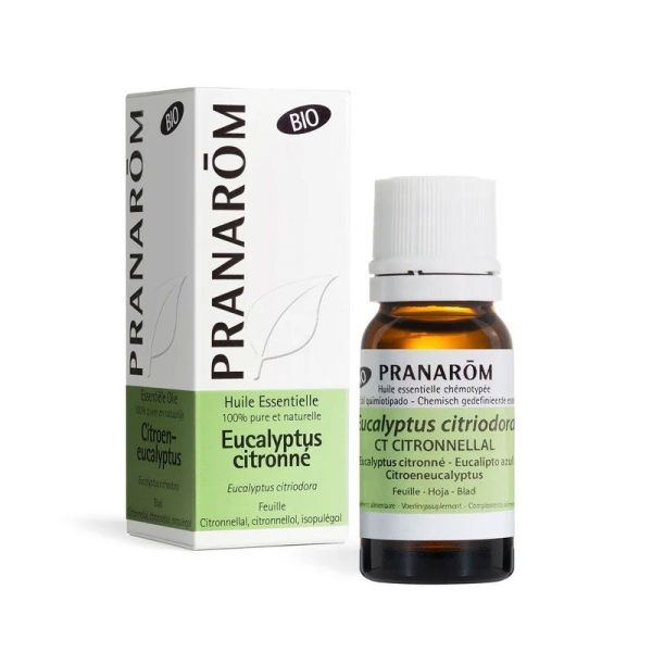 Pranarôm Huile Essentielle d'Eucalyptus citronné Bio (10 ml)