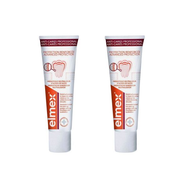 Elmex Dentifrice Anti-Caries Professionnal protection renforcée prix spécial (2x75 ml)