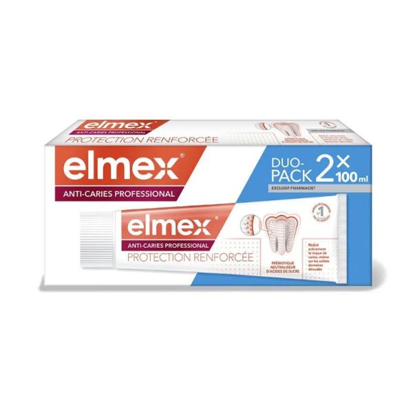 Elmex Dentifrice Anti-Caries Professionnal protection renforcée prix spécial (2x75 ml)