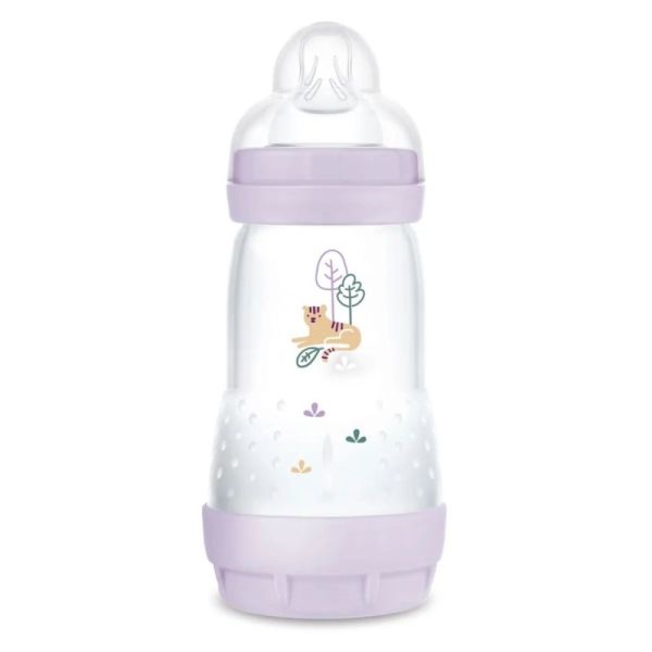 MAM Biberon Easy Start Anti-Colique 260 ml Débit 2 Lilas