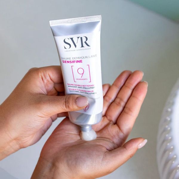 SVR Sensifine AR Baume Démaquillant double nettoyant, apaisant, anti-pollution (200 g)