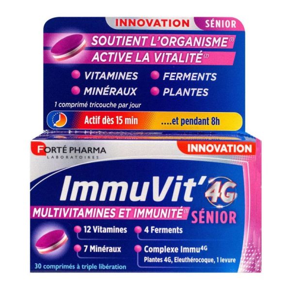 Forte Pharma Immuvit'4G Senior (30 comprimés)
