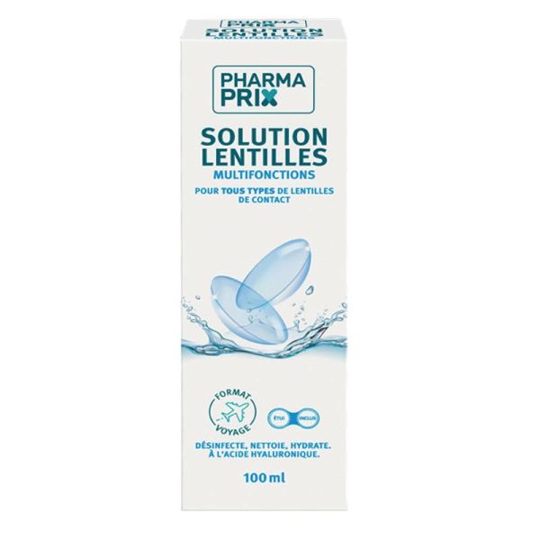 Solution Lentilles multifonctions à base d’acide hyaluronique (100 ml)