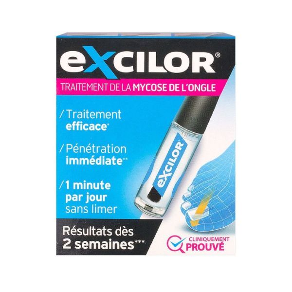 Cooper Excilor solution traitement de la mycose de l'ongle (3,3 ml)
