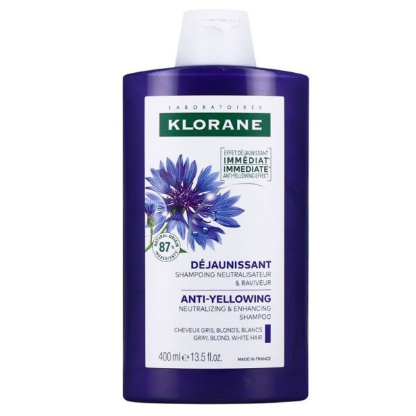 Klorane Shampoing Déjaunissant à la Centaurée bio (400 ml)