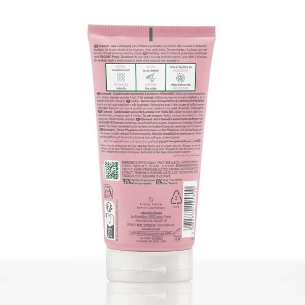 Klorane Après-Shampoing anti-irritation et protecteur à la pivoine médicinale bio (150 ml)