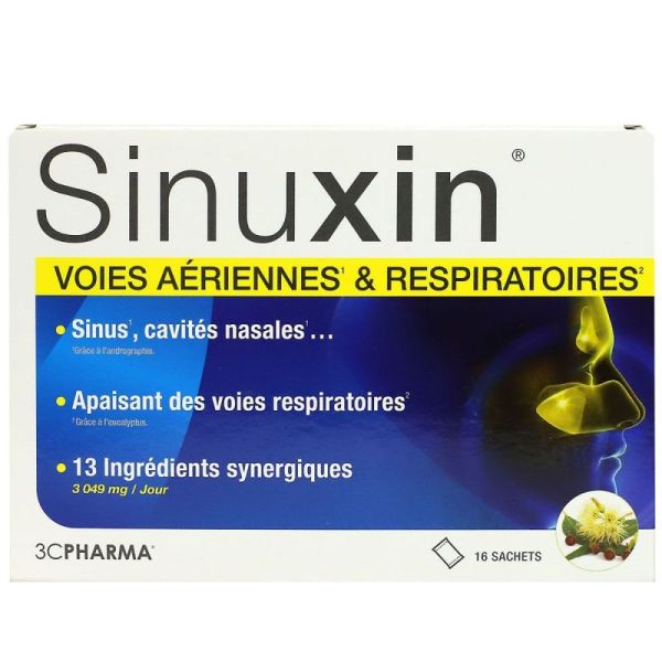 Sinuxin Voies Aériennes et Respiratoires (16 sachets)