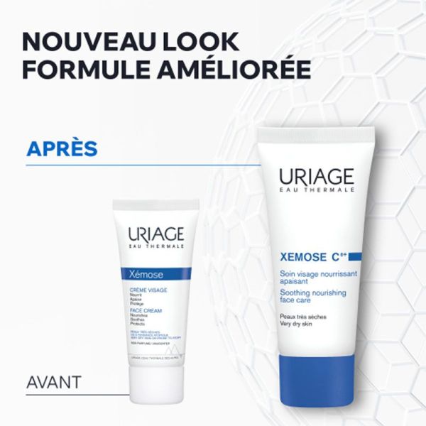 Xémose C8+ soin visage nourrissant apaisant anti-grattage, soulage immédiatement (40 ml)