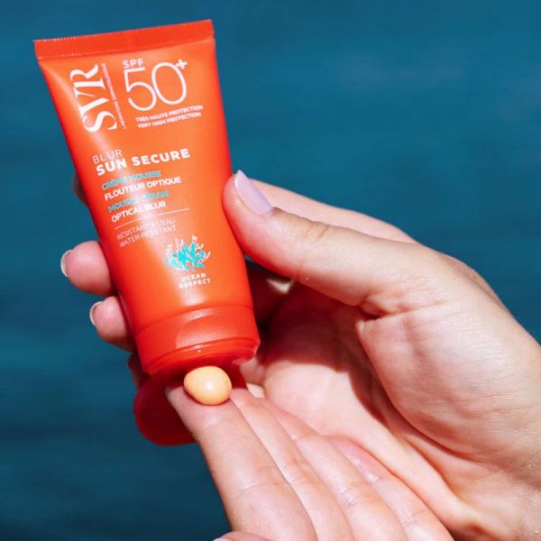 SVR Sun Secure Blur SPF50+ crème mousse flouteur optique (50 ml)
