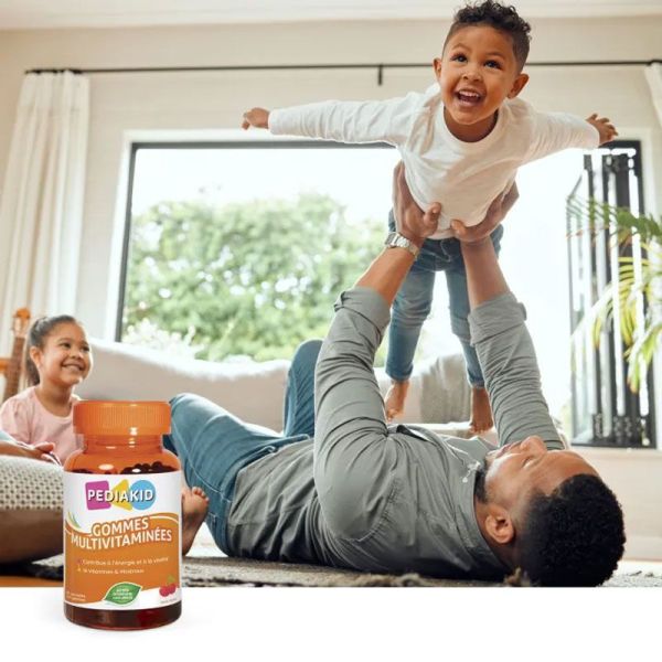 Pediakid Gommes Multivitaminées Oursons Goût Cerise x60