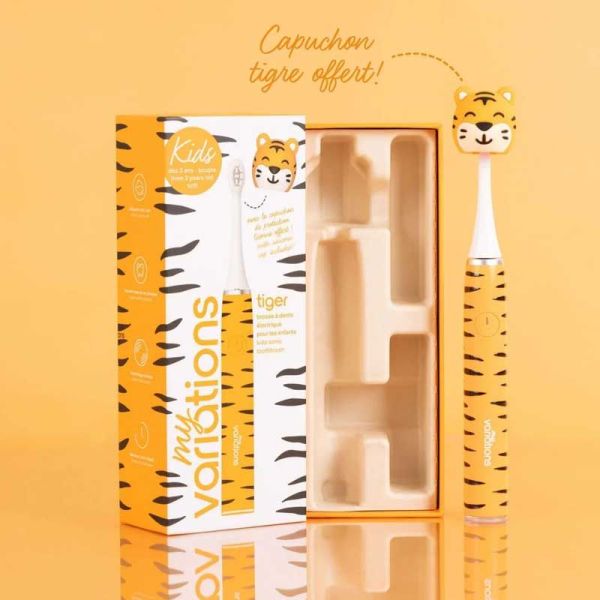My Variations Brosse à Dents Électrique Sonique Tigre enfants de 3 à 12 ans (x1)