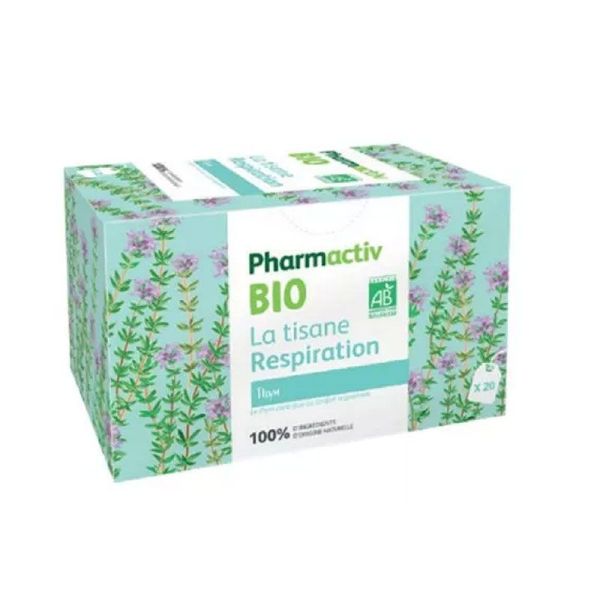 Pharmactiv Bio La Tisane Respiration au thym (20 sachets)