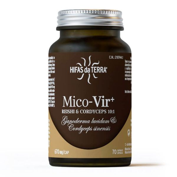 Hifas da Terra Mico-Vir+ Reishi & Cordyceps infection et guérison (70 gélules)