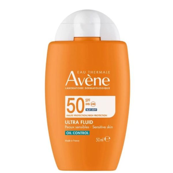 Avène Solaire Ultra Fluid Oil Control SPF50+ anti-photovieillissement (50 ml)