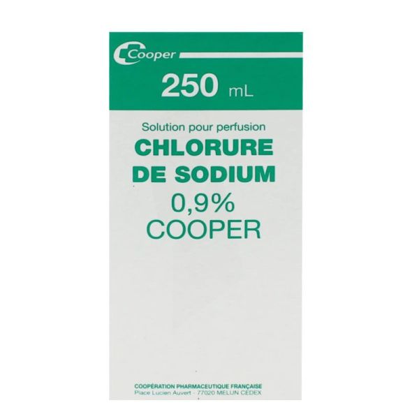 Cooper Chlorure de Sodium 0,9% solution pour perfusion (250 ml)