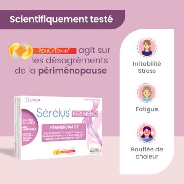 Sérélys Perimeno périménopause solution naturelle (30 gélules)