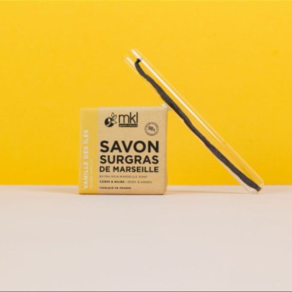MKL Green Nature Savon de Marseille Surgras - Vanille des Îles (100 g)