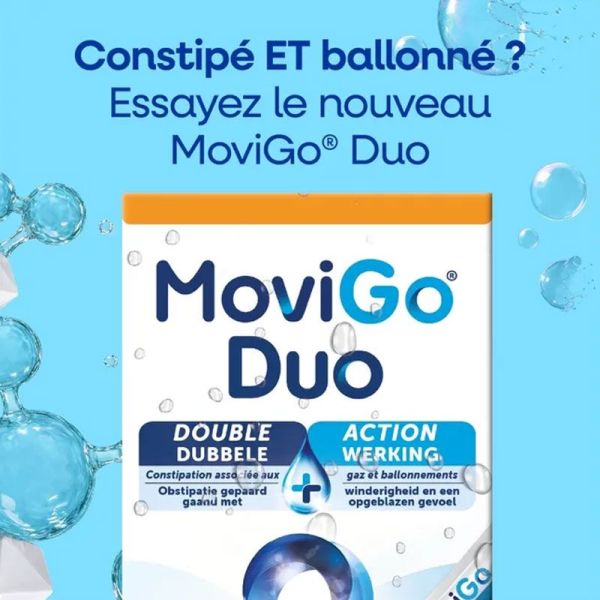 Norgine MoviGo Duo gaz et constipation (x10)