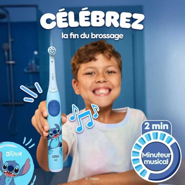 Oral-B iO Kids Brosse à dents électrique Disney Stitch dès 6 ans