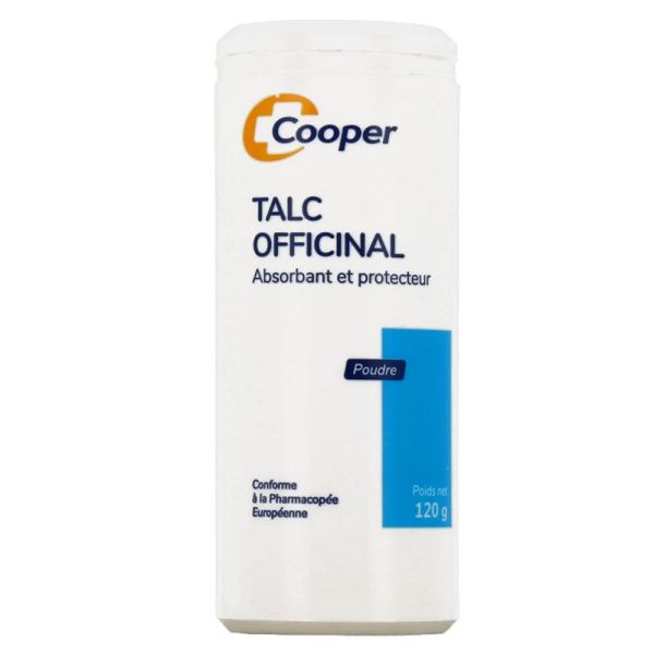 Cooper Talc Officinal en poudre absorbant et protecteur (120 g)