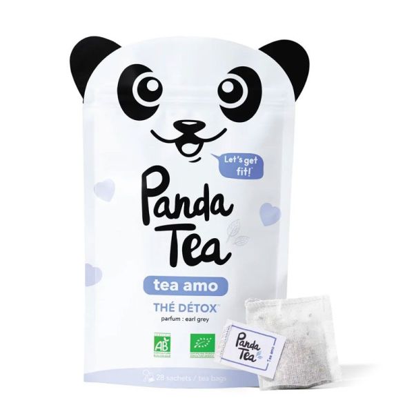 Panda Tea Tea Amo thé bio détox parfum Earl Grey (28 sachets)