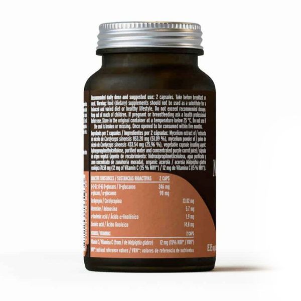 Hifas Terra Mico-Cord Cordyceps sinensis immunité et vitalité (70 gélules)