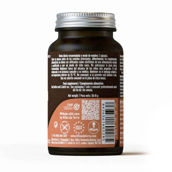 Hifas Terra Mico-Cord Cordyceps sinensis immunité et vitalité (70 gélules)