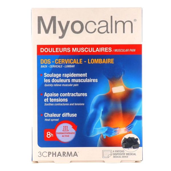 3CPHARMA Myocalm Patchs Douleurs Musculaires