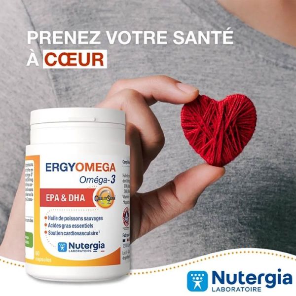 Nutergia Ergyomega Oméga-3 EPA & DHA (60 capsules)