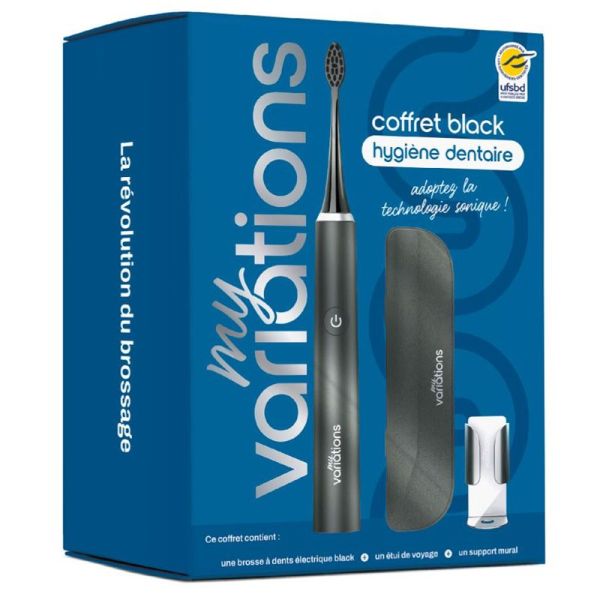 My Variations Coffret 2025 brosse à dents électrique sonique noire