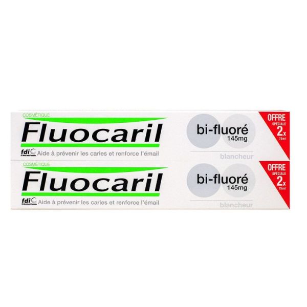 Fluocaril Bi-Fluoré Blancheur Menthe 2X75 ml