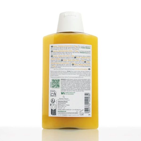 Klorane Shampoing Nutrition à la Mangue médicinale (200 ml)