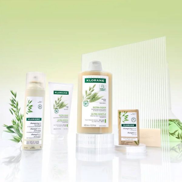 Klorane Shampoing solide extra-doux à l'Avoine (80 g)