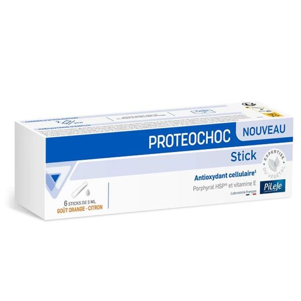 Proteochoc antioxydant cellulaire goût orange-citron (6 sticks)