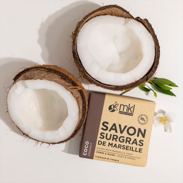 MKL Green Nature Savon de Marseille Surgras - Coco (100 g)