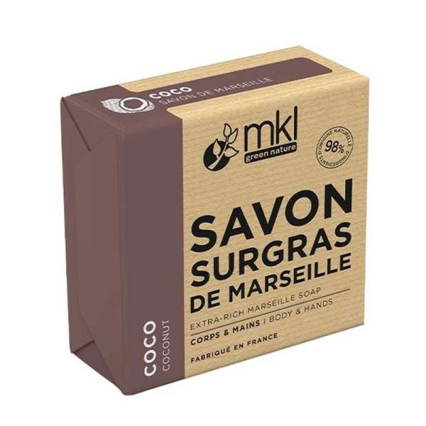MKL Green Nature Savon de Marseille Surgras - Coco (100 g)