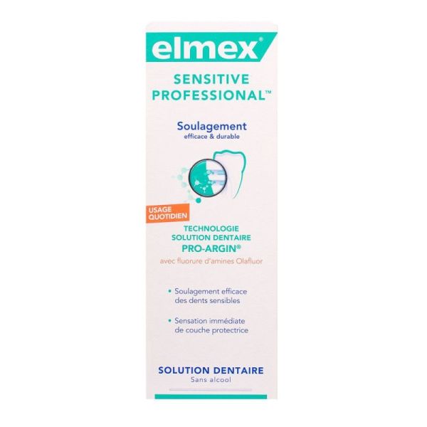 Elmex Sensitive Professionnal bain de bouche soulage la douleur (400 ml)