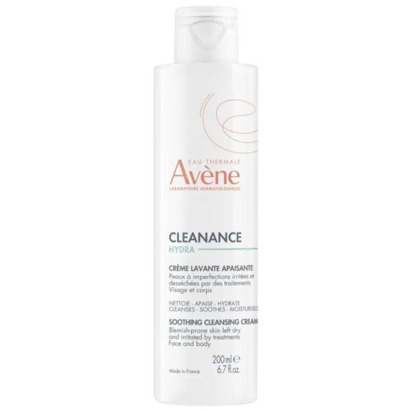 Avène Cleanance HYDRA Crème Lavante apaisante nettoie, apaise & hydrate (200 ml)