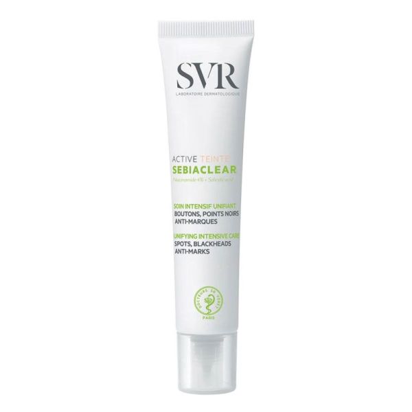 SVE Sebiaclear Active Teinté soin intensif boutons, points noirs, anti-marques (40 ml)