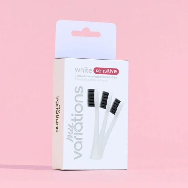 My Variations Pack 3 Têtes de brosse pour Gencives Sensibles (Blanc)