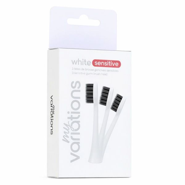 My Variations Pack 3 Têtes de brosse pour Gencives Sensibles (Blanc)